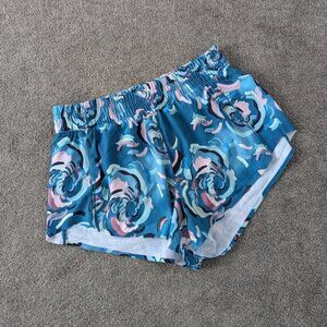 NEW Athleta Hustle 3 Printed Floral Women's Athletic Shorts Size XS